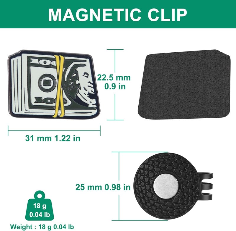 JIUYIBC Golf Ball Marker Hat Clip, Golf Accessories for Men, Golf Ball Stamp, Funny Golf Gifts, Golf Gadgets - Image 4